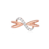 92.5 Sterling Silver gold plated zirconia ring