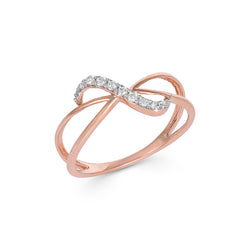 92.5 Sterling Silver gold plated zirconia ring