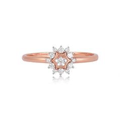 92.5 Sterling Silver gold plated zirconia ring