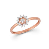 92.5 Sterling Silver gold plated zirconia ring
