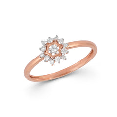 92.5 Sterling Silver gold plated zirconia ring