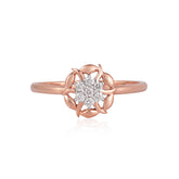 92.5 Sterling Silver gold plated zirconia ring