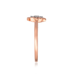 92.5 Sterling Silver gold plated zirconia ring