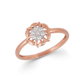 92.5 Sterling Silver gold plated zirconia ring