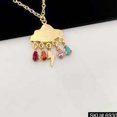 Gold Plated Sky-Light Necklace SKU6930