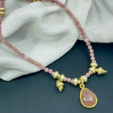 Rhodochrosite Beads Necklace SOKU#7686