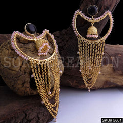Gold plated Drop & Dangle Jhumki Earring SKU5601