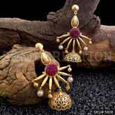Gold plated Drop & Dangle Jhumki Earring SKU5608