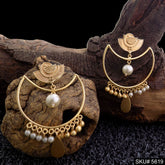 Gold plated Bird Style Drop & Dangle Earring SKU5619