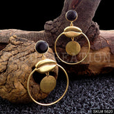 Gold plated Shell Style Drop & Dangle Earring SKU5620