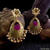 Gold plated Statement Drop & Dangle Earring SKU5644
