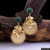 Gold plated Statement Style Drop & Dangle Earring SKU5690