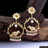 Gold plated Statement Bird Style Drop & Dangle Earring SKU5692