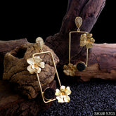 Gold plated Handmade Statement Drop & Dangle Earring SKU5703