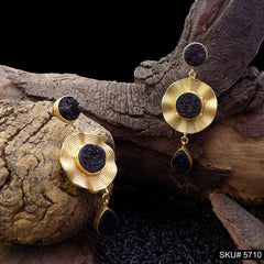 Gold plated Handmade Statement Drop and Dangle Earring SKU5710