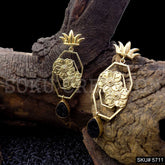Gold plated Handmade Statement Drop and Dangle Earring SKU5711