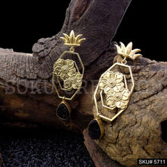 Gold plated Handmade Statement Drop and Dangle Earring SKU5711