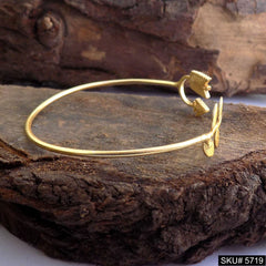 Gold Plated Statement Unique Designer Cuff SKU5719