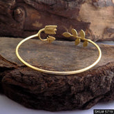 Gold Plated Statement Unique Designer Cuff SKU5719