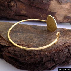 Gold Plated Statement Unique Designer Cuff SKU5723