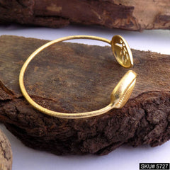 Gold Plated Natural Shell Statement Unique Designer Cuff SKU5727