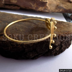 Gold Plated Natural Shell Statement Unique Designer Cuff SKU5728