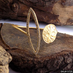 Gold Plated Unique Statement Designer Cuff SKU5729