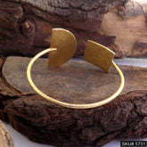 Gold Plated Unique Statement Designer Cuff SKU5731