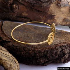Gold Plated Unique Statement Designer Cuff SKU5735