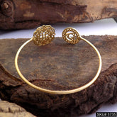 Gold Plated Unique Statement Designer Cuff SKU5735