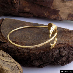 Gold Plated Unique Spiral and Statement Designer Cuff SKU5736