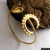 Gold Plated Unique Spiral and Statement Designer Cuff SKU5736