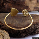 Gold Plated Unique Statement Designer Cuff SKU5737