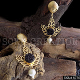 Gold plated Handmade Statement Drop and Dangle Earring SKU5750