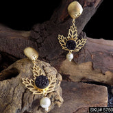 Gold plated Handmade Statement Drop and Dangle Earring SKU5750