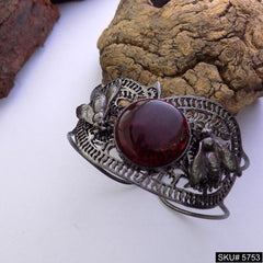 Black Plated Unique Dragonfly Statement Designer Cuff SKU5753