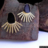 Gold plated Handmade Designer Big Stud Earring SKU5765