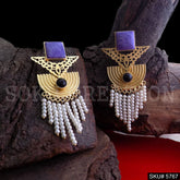 Gold plated Handmade Designer Drop and Dangle Earring SKU5767