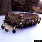 Gold plated Handmade Designer Big Hoops Earring SKU5776