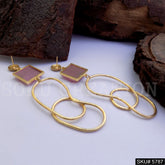 Gold plated Handmade Designer Drop and Dangle Earring SKU5787