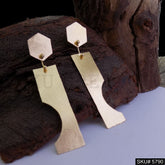Gold plated Handmade Statement Drop and Dangle Earring SKU5790