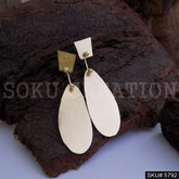 Gold plated Handmade Statement Drop and Dangle Earring SKU5792