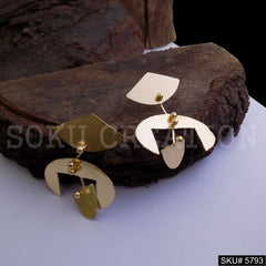 Gold plated Handmade Statement Drop and Dangle Earring SKU5793
