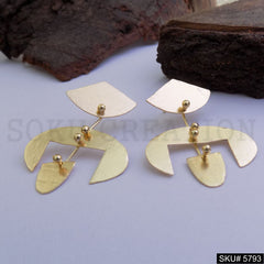 Gold plated Handmade Statement Drop and Dangle Earring SKU5793