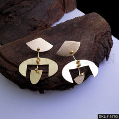 Gold plated Handmade Statement Drop and Dangle Earring SKU5793