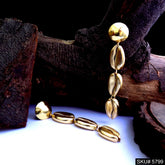 Gold plated Handmade Shell Designer Drop and Dangle Earring SKU5799