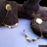 Gold plated Tangle Designer Drop and Dangle Earring SKU5817