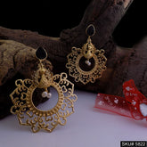 Gold plated Peacock Designer Drop and Dangle Earring SKU5822