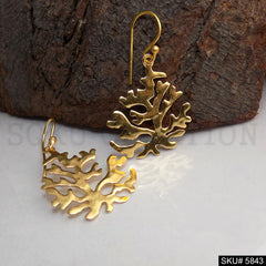 Gold plated Handmade Designer Ear Wire Earring SKU5843