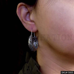 Gold plated Handmade Designer Vintage Hoops Earring SKU5855